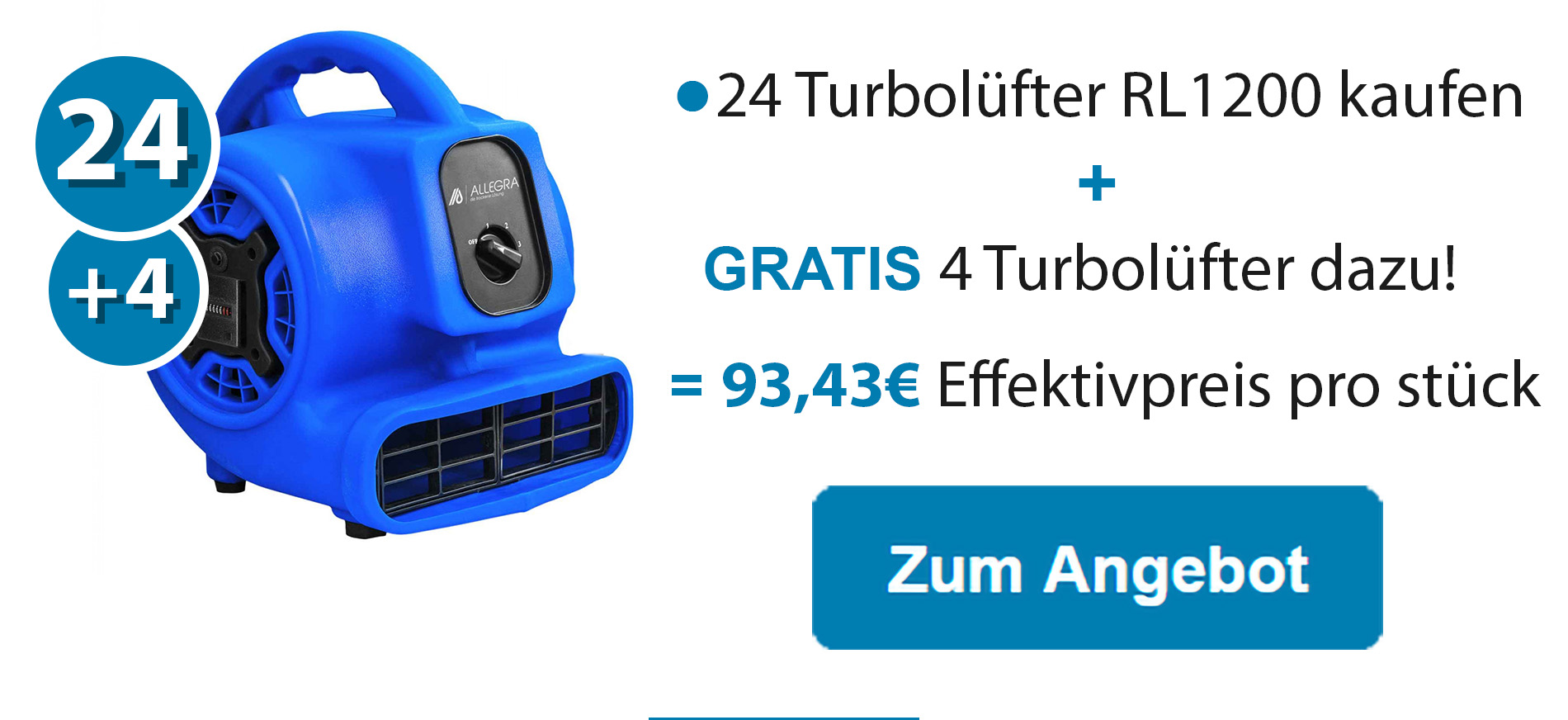 24 Turbolüfter RL1200 kaufen +4 GRATIS dazu!