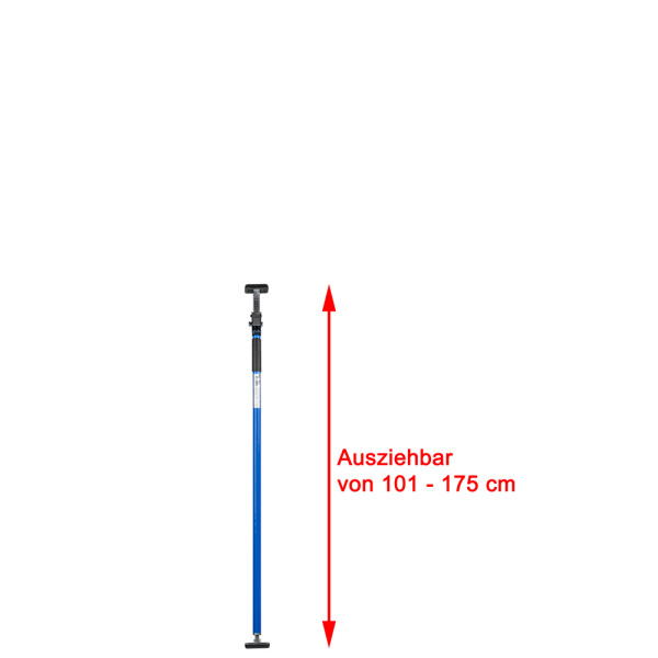 Schnellspannstange 101 - 175 cm (blau) - aus Stahl