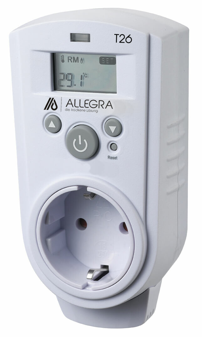 Steckdosen-Thermostat für elektrische Heizgeräte und
